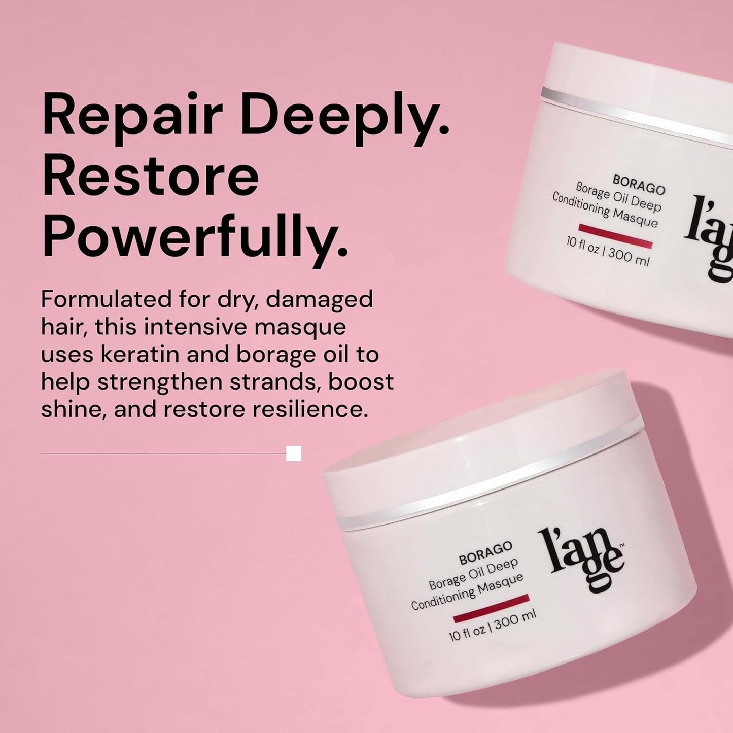 L'ANGE HAIR Borago - Mascarilla acondicionadora profunda con ac...