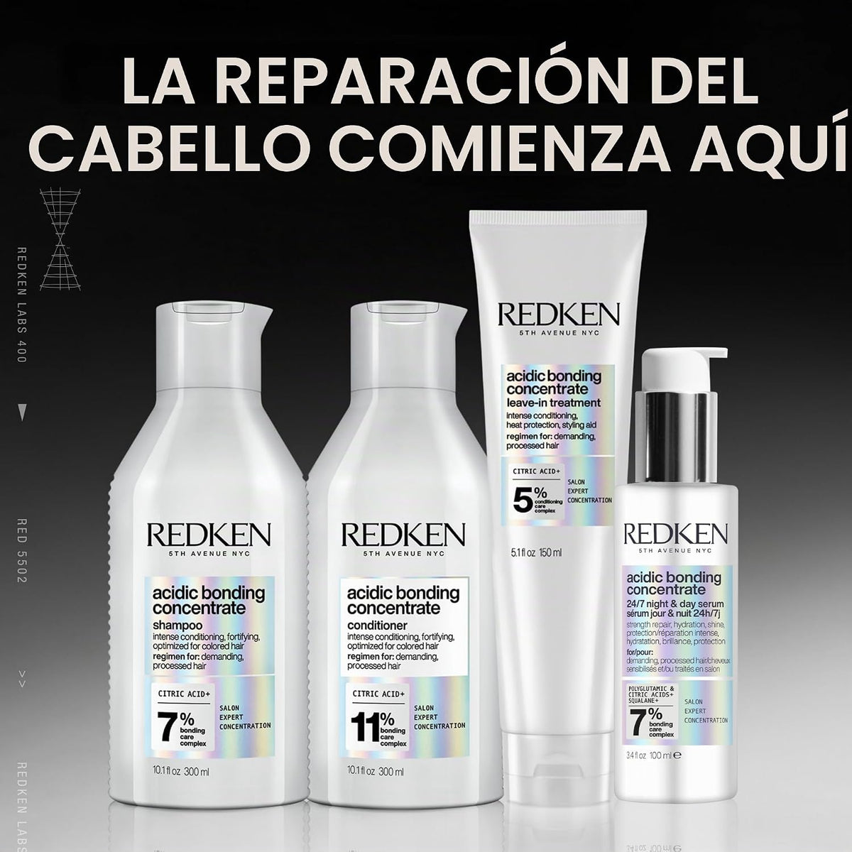 Acondicionador concentrado Acidic Bonding de Redken y para cabello...