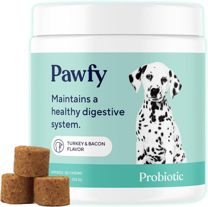 Pawfy Probióticos para perros | Apoya la salud digestiva, diarrea p...