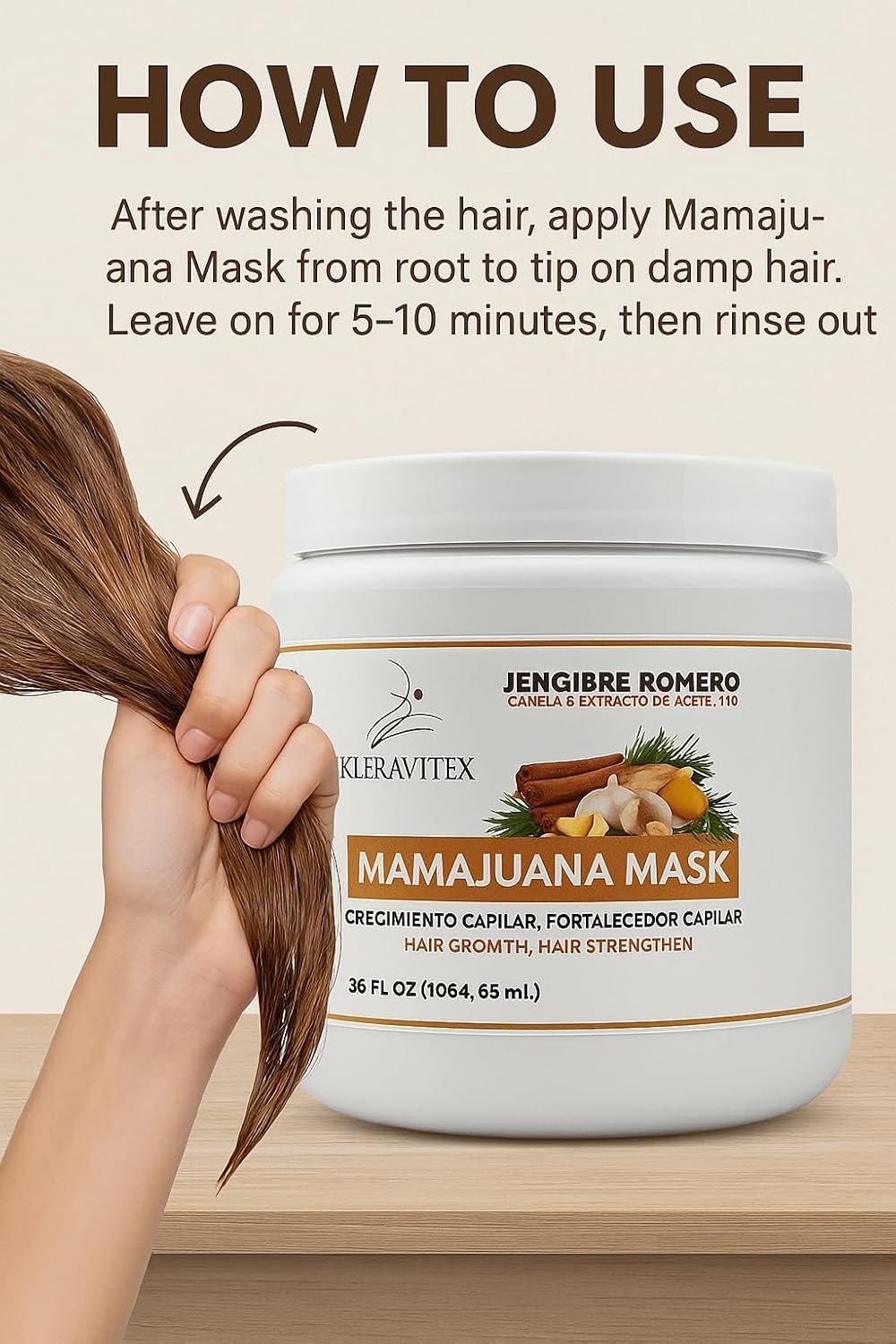 Kleravitex Mamajuana Mascarilla capilar \u2013 Tratamiento profundo...