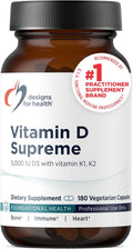 Designs for Health Vitamin D Supreme - Vitamina D 5000 IU con 2000...