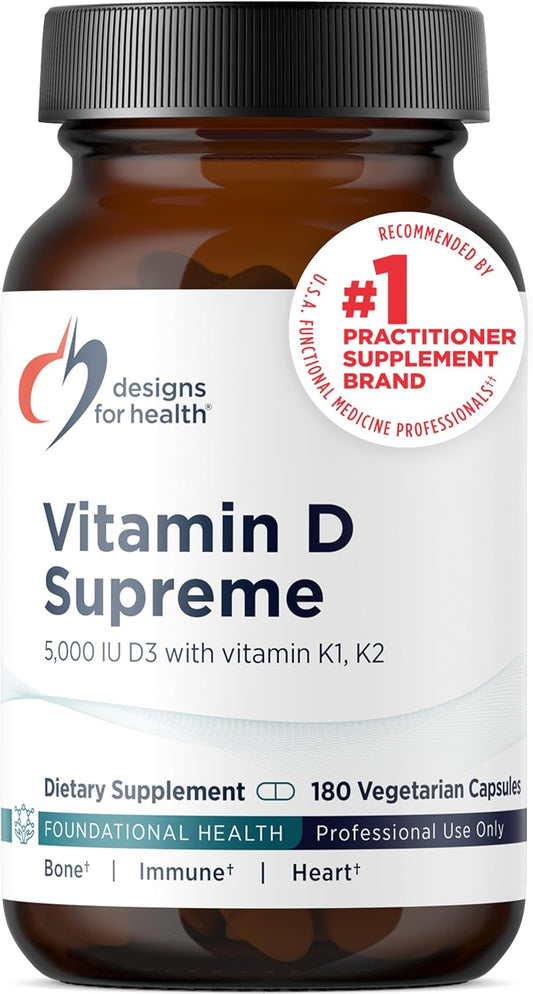 Designs for Health Vitamin D Supreme - Vitamina D 5000 IU con 2000...