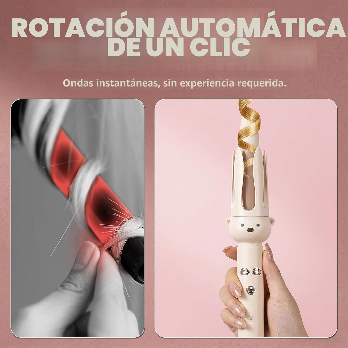 Barra de rizado perezoso completamente automática PretiHom, rizador...