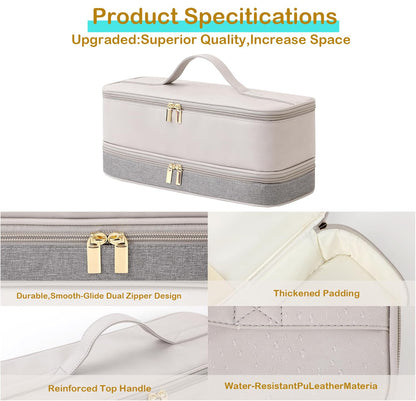 I'SMARTMOON Bolsa de viaje impermeable de 2 capas para herramie...