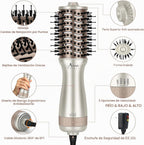 Aima Beauty Pequeño auto doble voltaje secador de pelo cepillo fres...