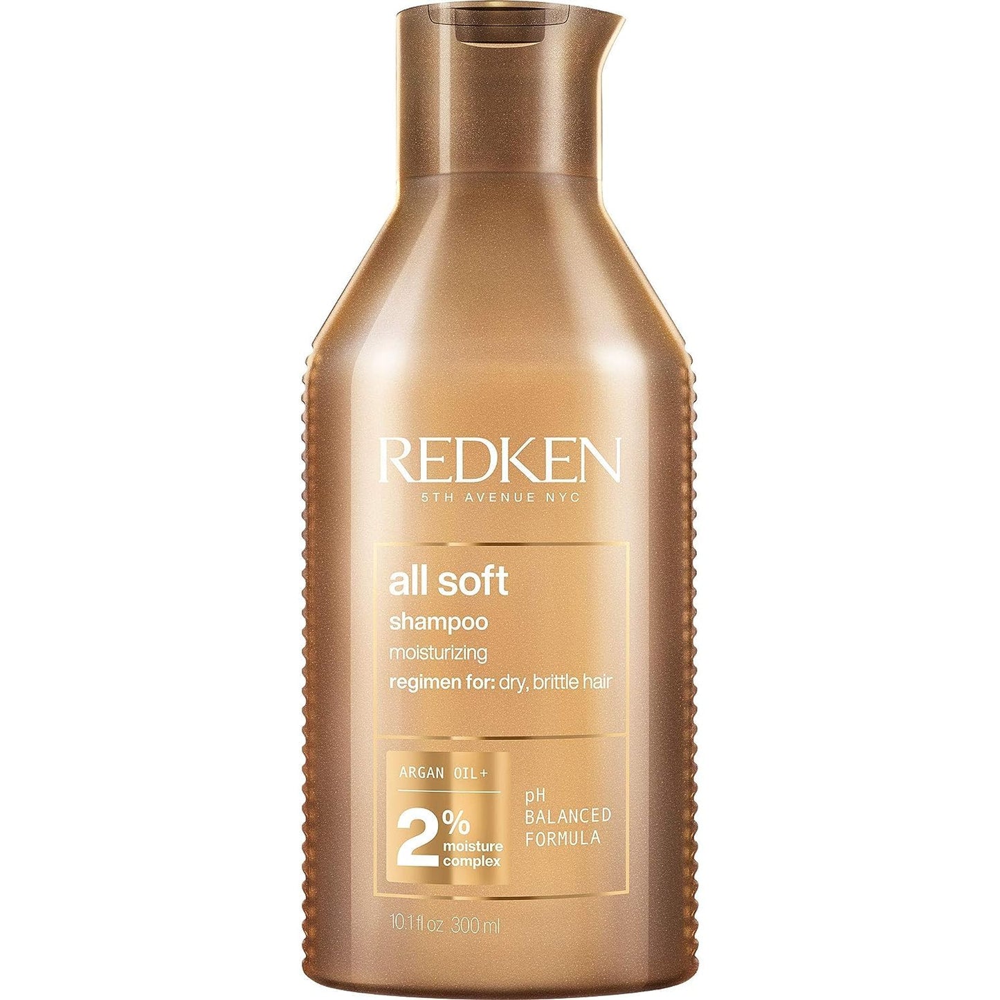 Redken All Soft Shampoo - Hidrata y nutre el cabello seco y quebrad...