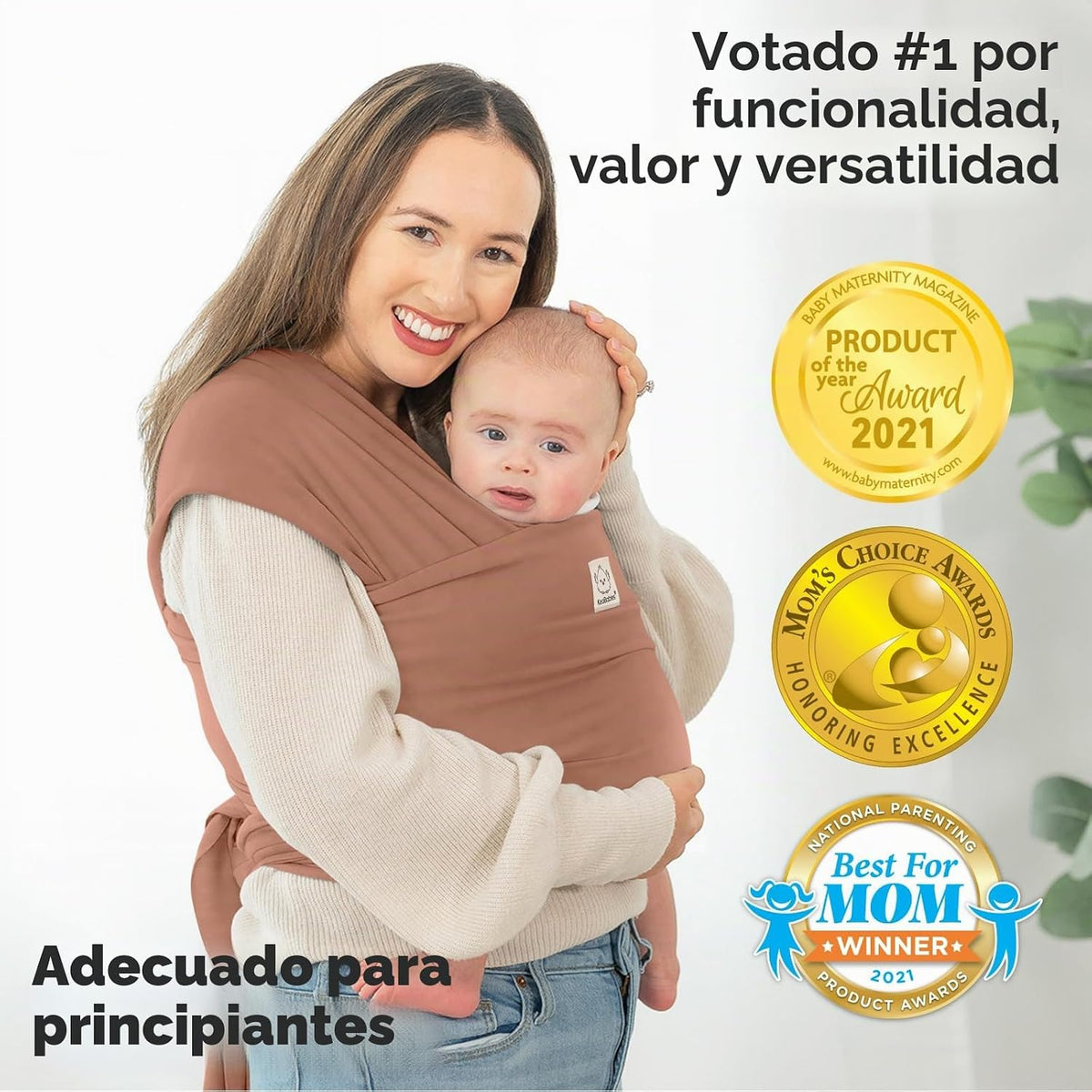 KeaBabies Fular Portabebés - Canguro de bebé todo en uno original,...
