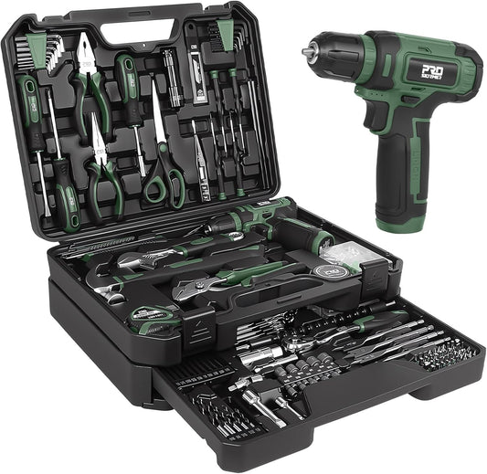 Prostormer - Juego de herramientas con taladro inalámbrico de 8V, k...
