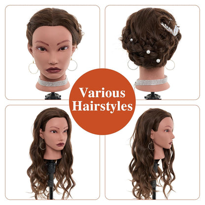 Cabeza de Maniquí de 20" Cabello Humano, Cabeza de Maniquí de C...