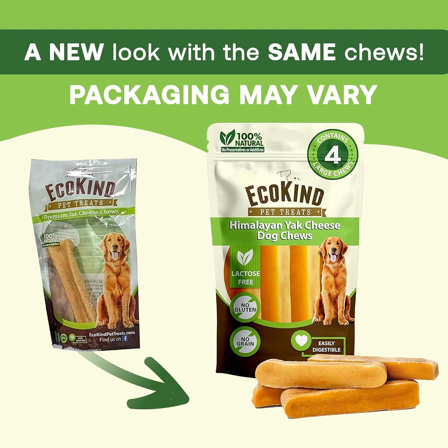 EcoKind Premium Gold Yak Cheese Masticables Himalayos para Perros,...