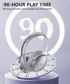 INFURTURE - Auriculares sobre la oreja con cancelación activa de ru...
