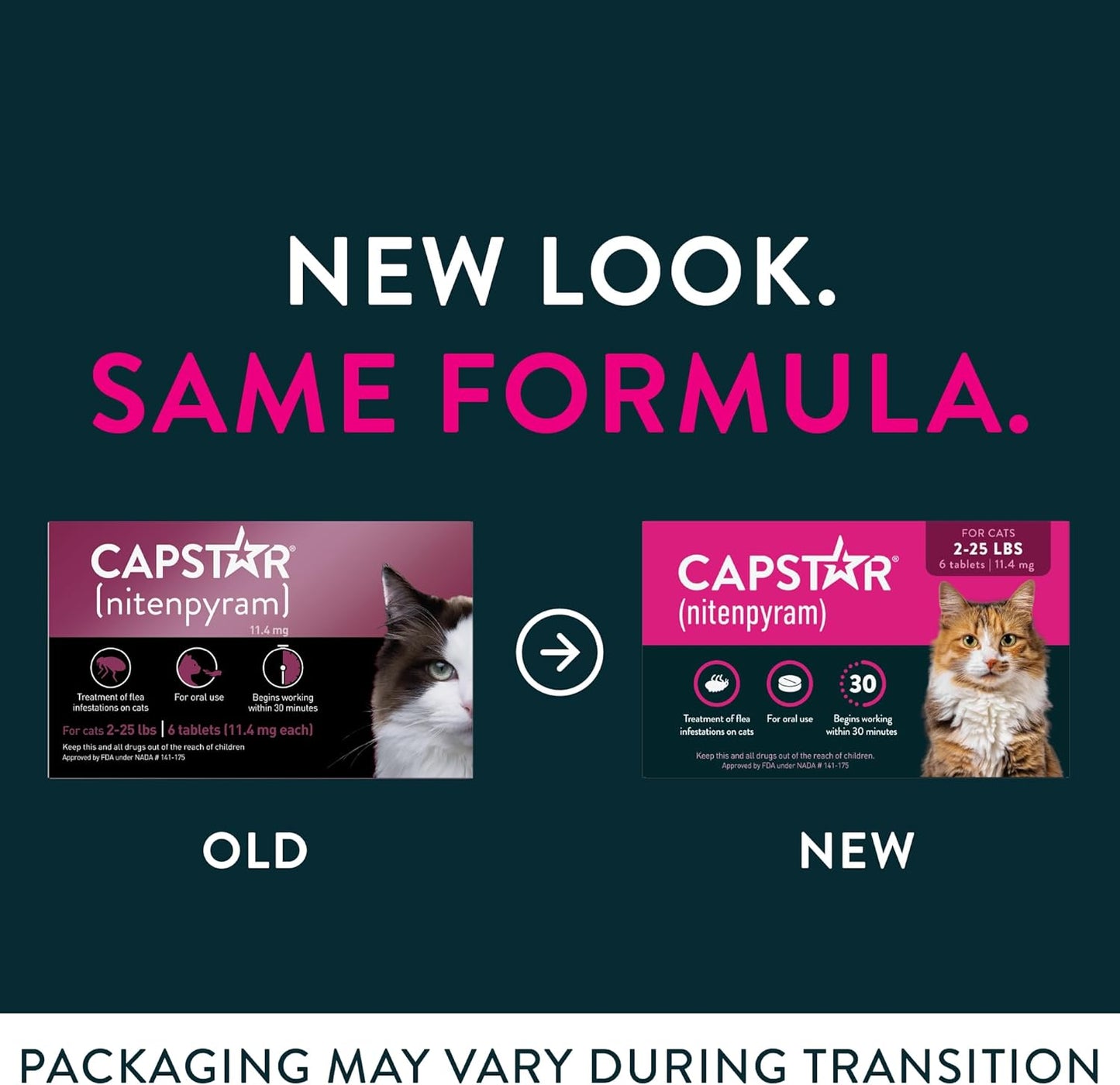 Capstar (nitenpyram) Tratamiento para pulgas de gatos, tratamiento...