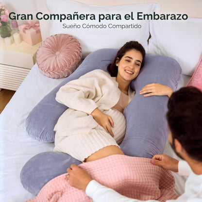 Momcozy Almohadas de embarazo para dormir, almohada de maternidad d...
