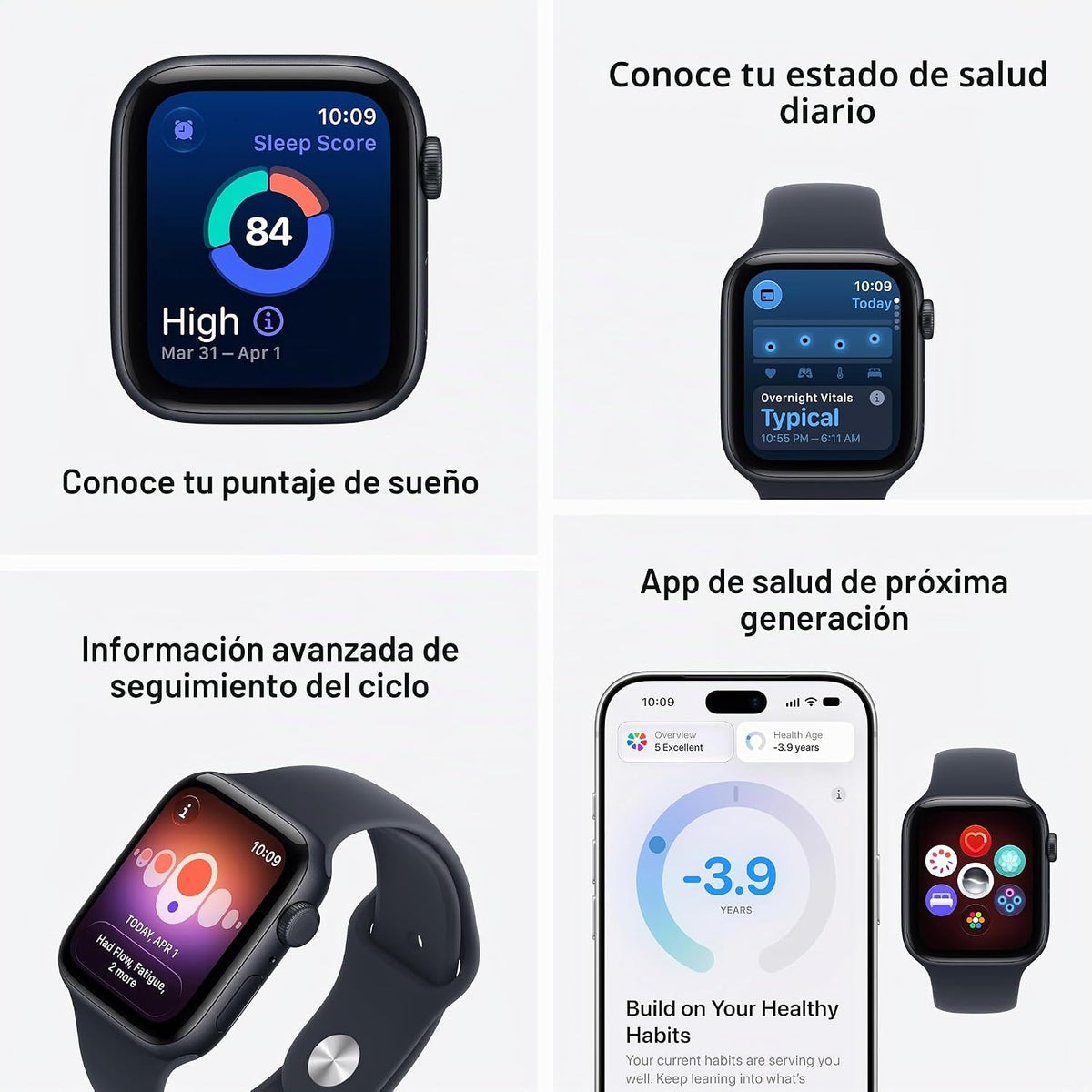 Apple Reloj SE 3 GPS + reloj inteligente celular de 1.575 in | Caja...