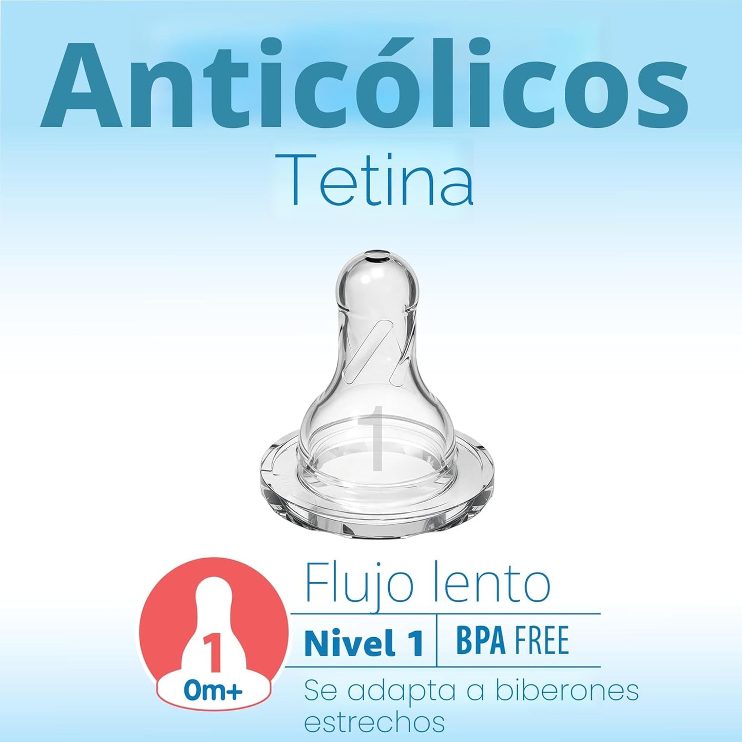 Dr. Brown's Natural Flow Anti-Colic Options+ Biberón de cuello...