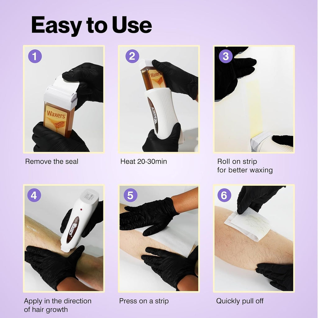 Kit de cera con rodillo Waxers para depilación con lavanda en rollo...