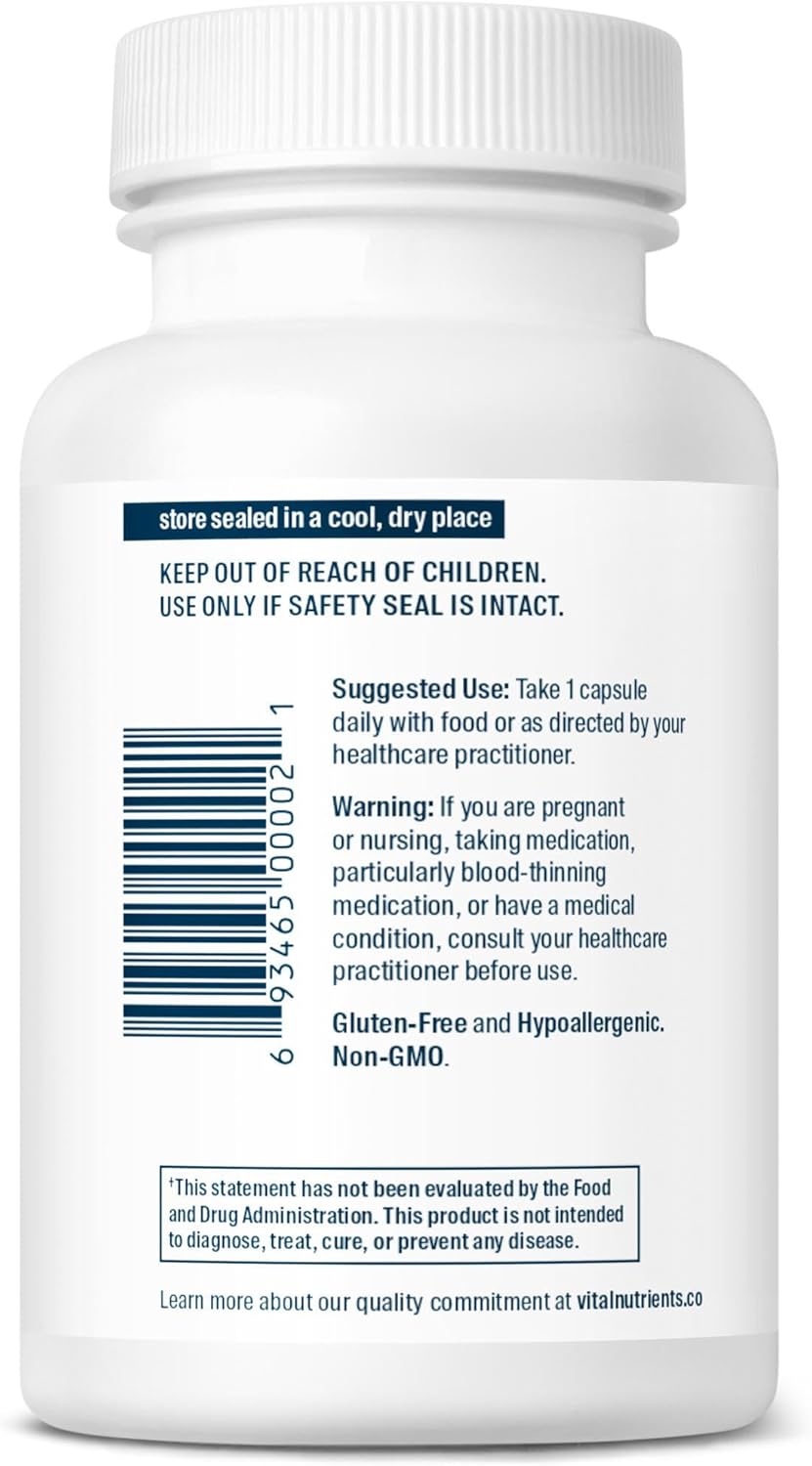 Vital Nutrients Vitamina D3 + K2 | 2000 UI | Suplemento de vitamina...