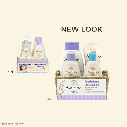 Aveeno Baby Mommy &amp; Me - Set de regalo diario para el baño, inc...