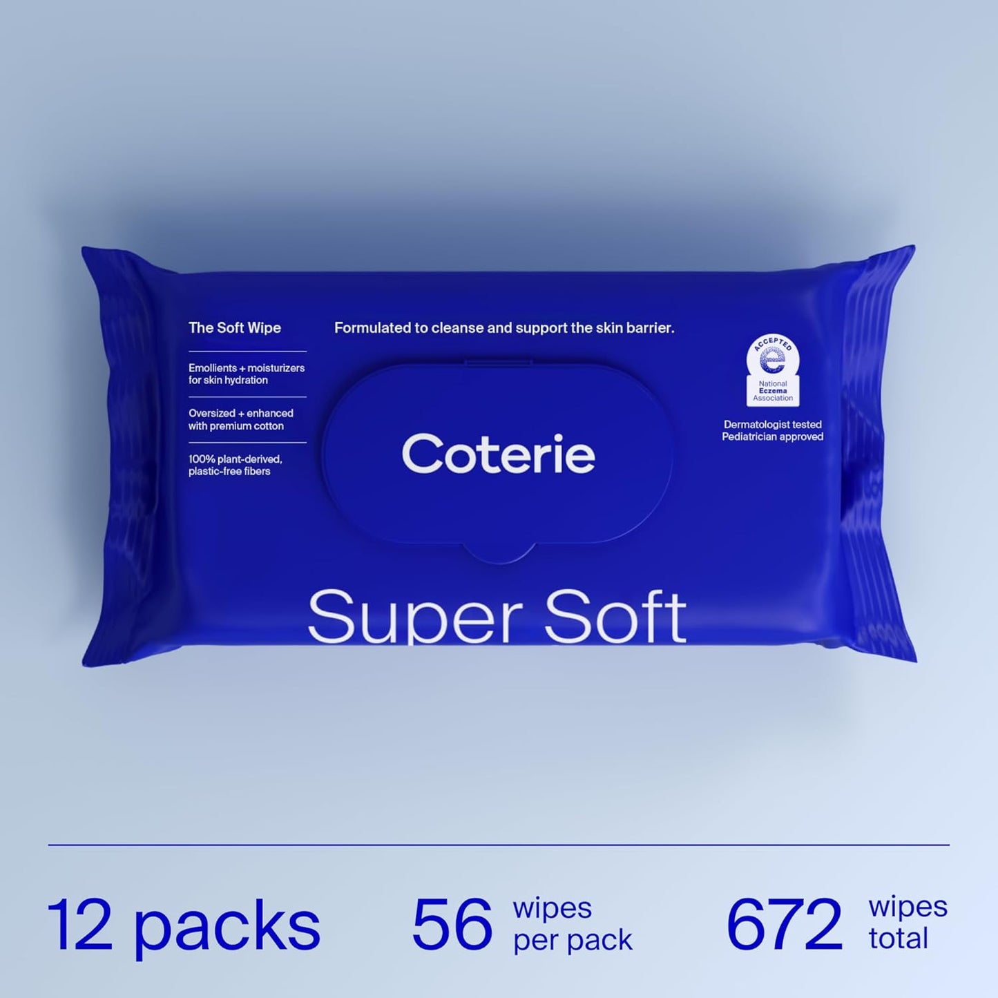 Coterie Toallitas Suaves para Bebé para Piel Sensible, Humectantes...