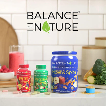 Suplementos de frutas y verduras de Balance Of Nature - 90 cápsulas...