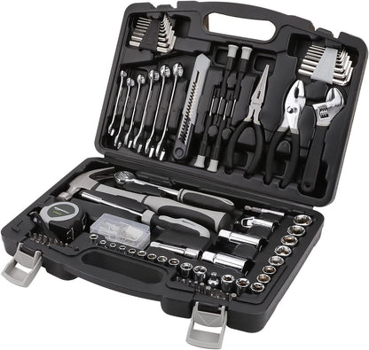 AmazonBasics Caja de herramientas de uso general para el hogar, 131...
