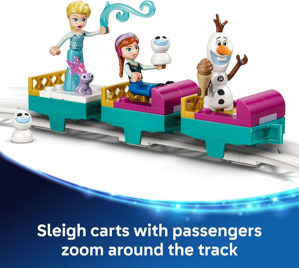 LEGO Disney Frozen Elsa's Ice Castle &amp; Snow Ride Adventure...