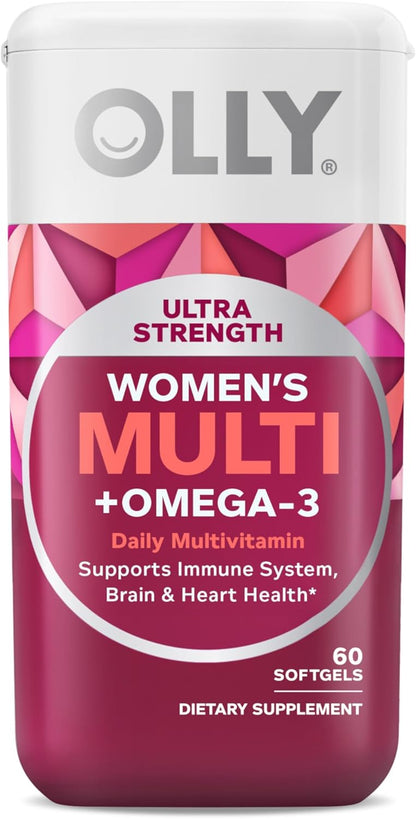 OLLY Ultra Cápsulas Blandas Multivitamínicas para Mujeres, Salud Ge...