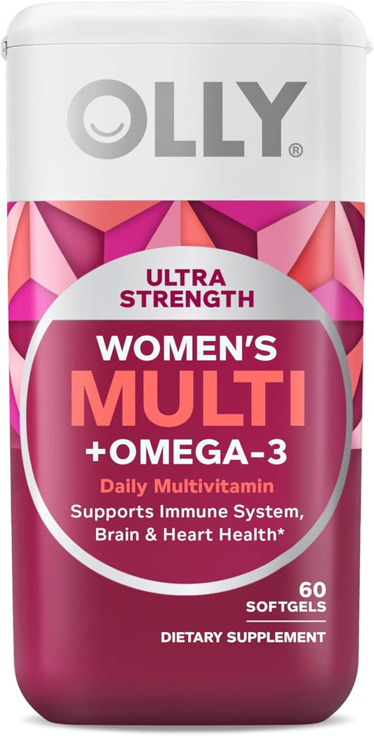 OLLY Ultra Cápsulas Blandas Multivitamínicas para Mujeres, Salud Ge...