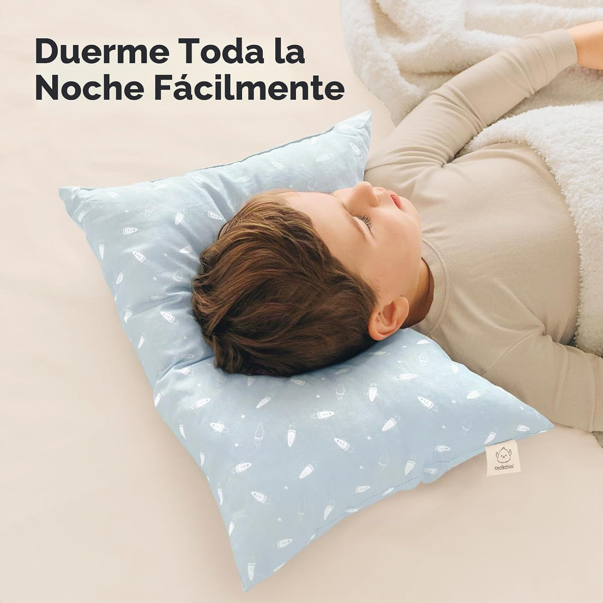 Paquete de 2 almohadas para niños de 2 años a 5,13 x 18 pulgadas (n...