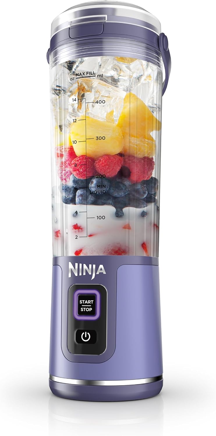 Ninja Blast - Licuadora portátil, inalámbrica, recipiente de 18 onz...