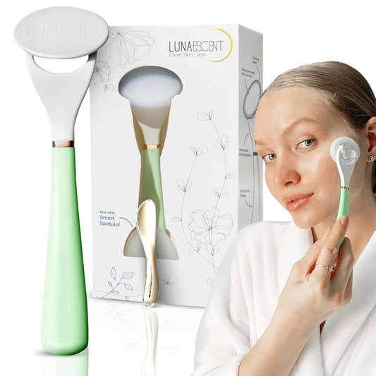 LUNAESCENT Aplicador de suero para cara con espátula, herramienta r...