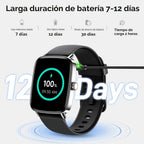 Reloj inteligente para mujeres y hombres, 1.85 pulgadas HD AMOLED F...