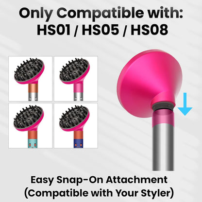 Dotspun Accesorio difusor grande mejorado para Dyson Airwrap Styler...