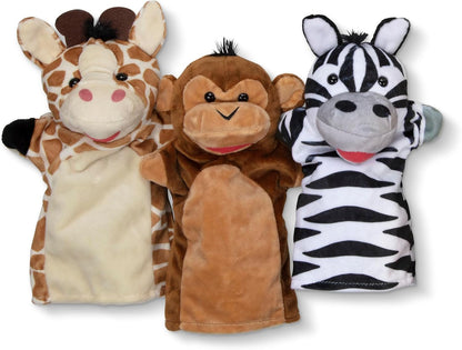 Melissa &amp; Doug Safari Buddies - Marionetas de mano, juego de 6...