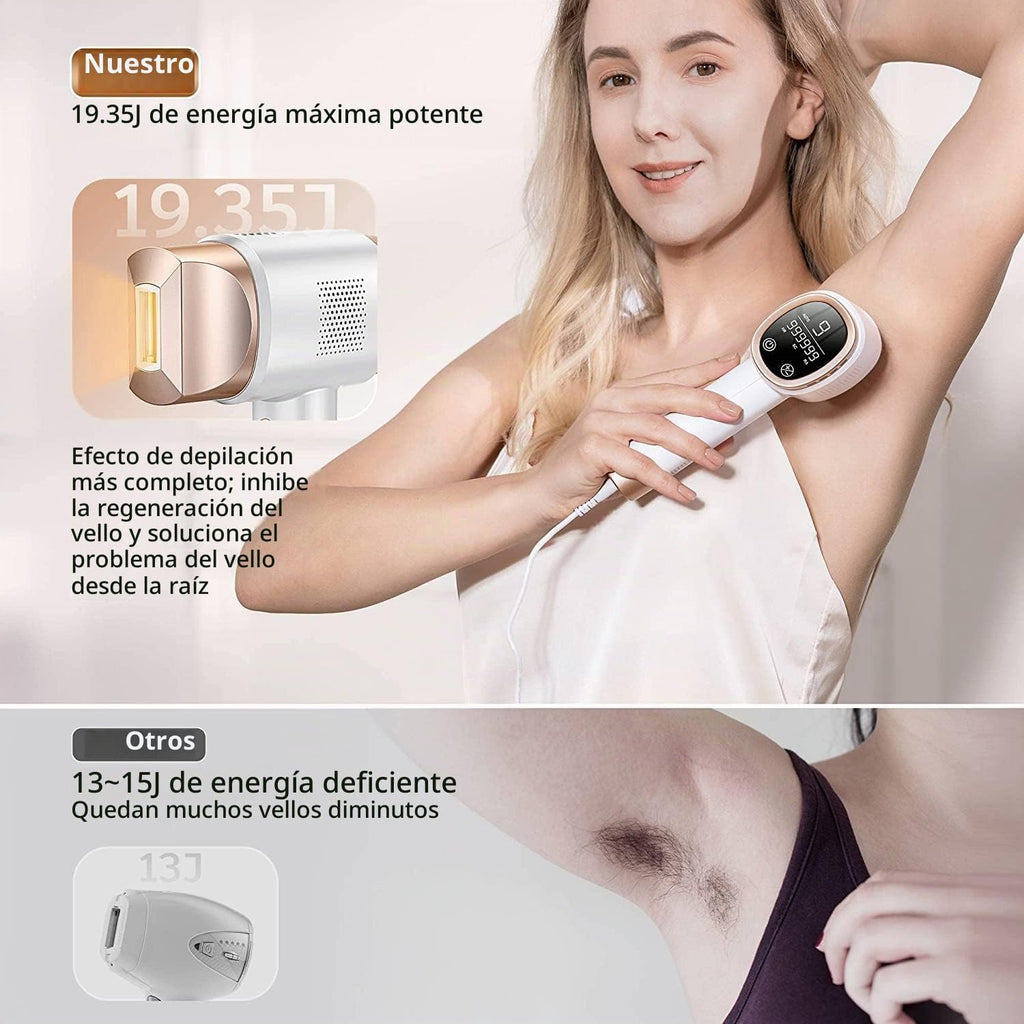 Depilación láser IPL para mujeres y hombres, reducción permanente d...