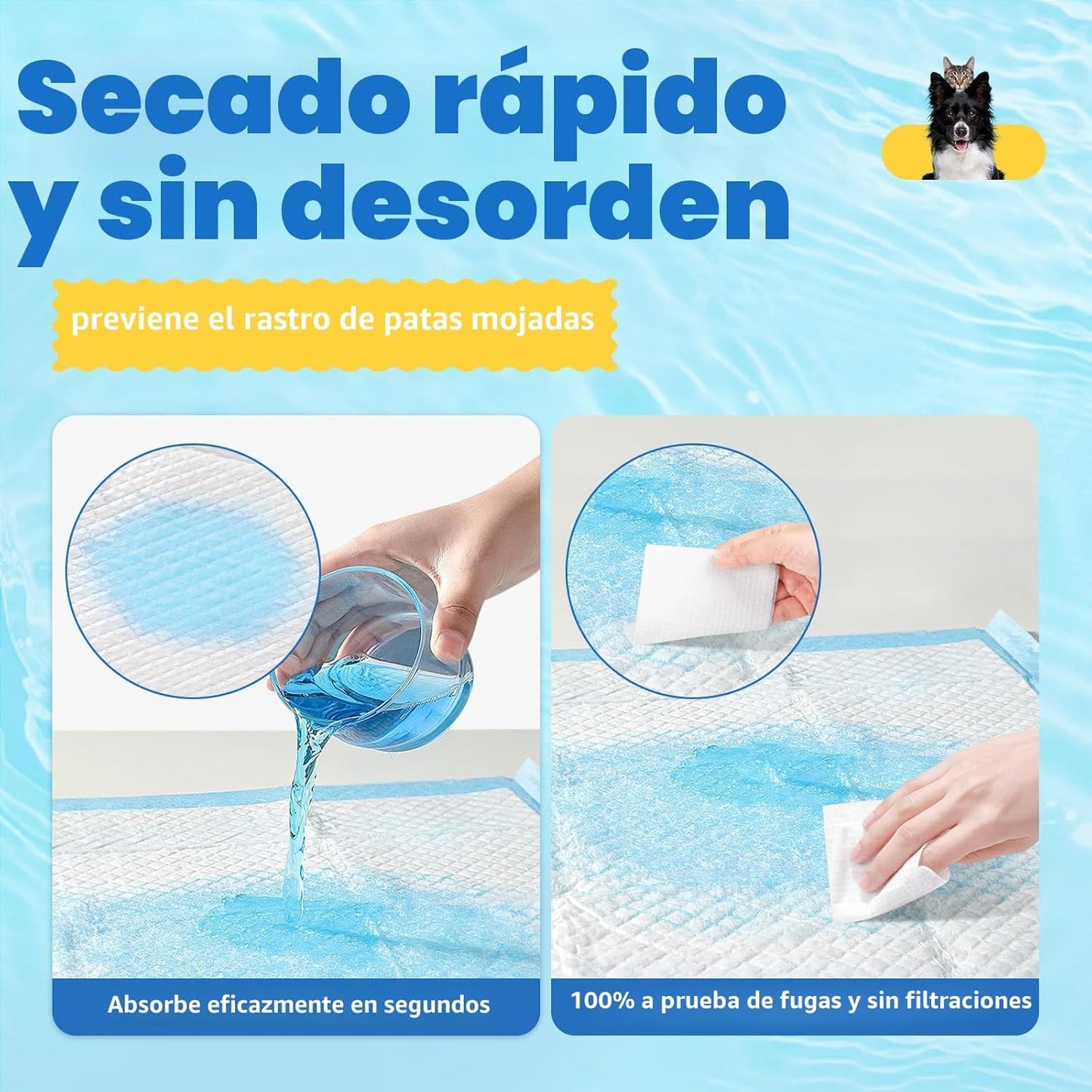 Powools Paquete de 100 Almohadillas para Cachorros Extra Grandes -...