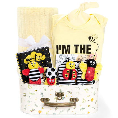 iAOVUEBY Conjunto de regalo para bebé para recién nacido, canasta d...
