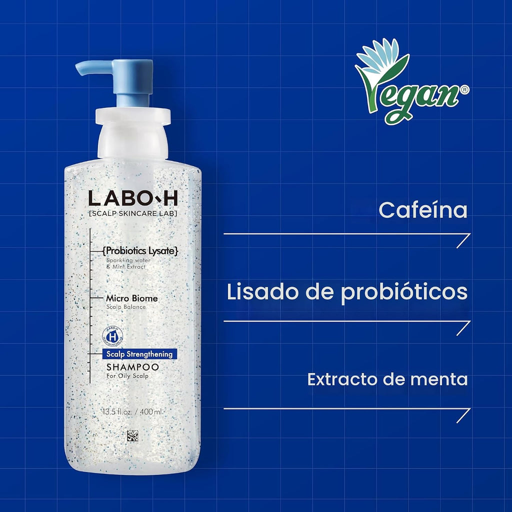 LABO.H Champú sin sebo | Cuidado del cuero cabelludo coreano, enfri...
