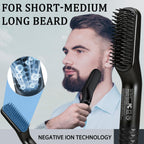 Alisador de barba para hombres, con peine de doble acción para todo...