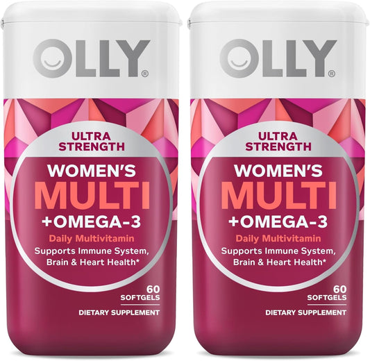 OLLY Ultra Cápsulas Blandas Multivitamínicas para Mujeres, Apoyo pa...