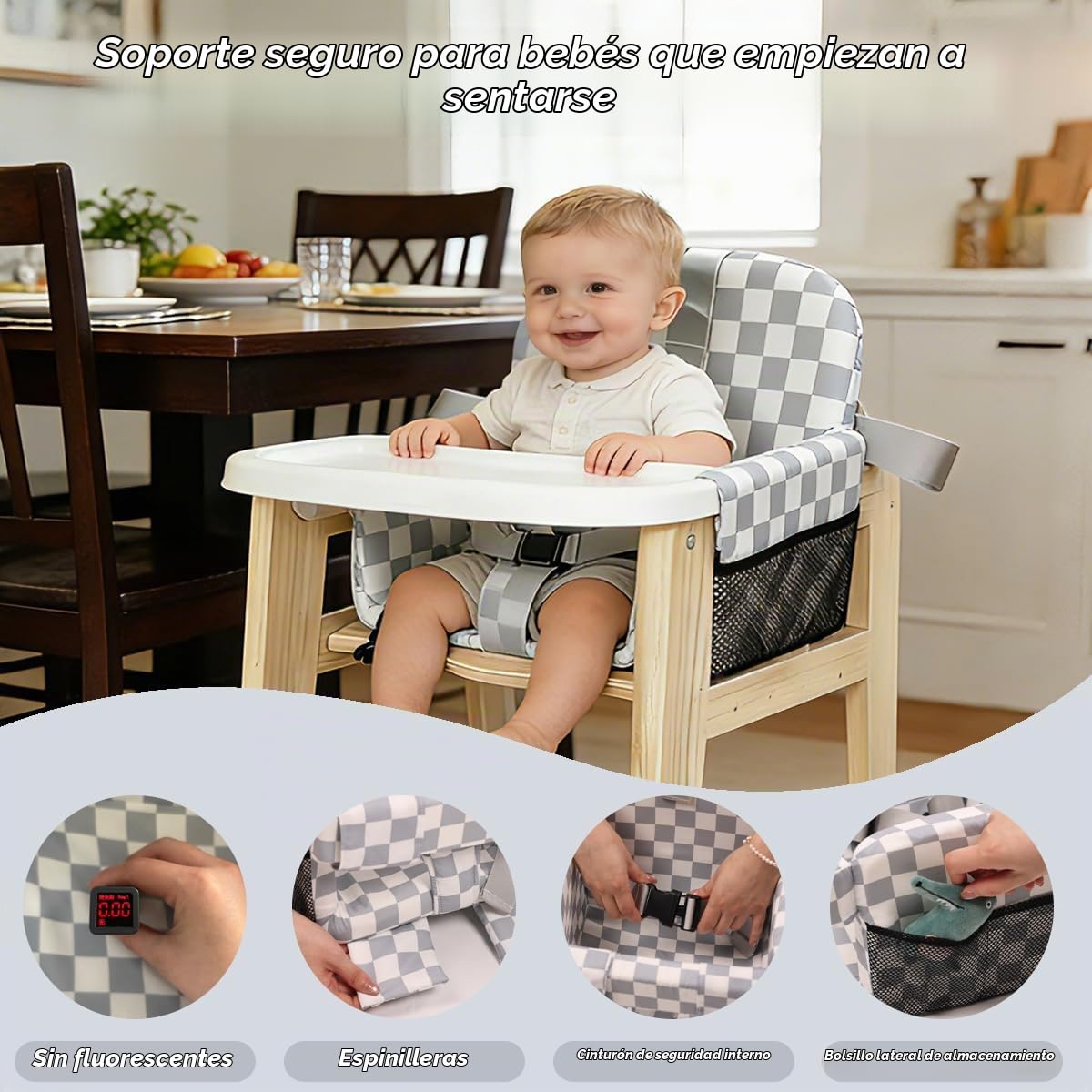 Funda para carrito de compras para bebé, niño y niña, funda para si...