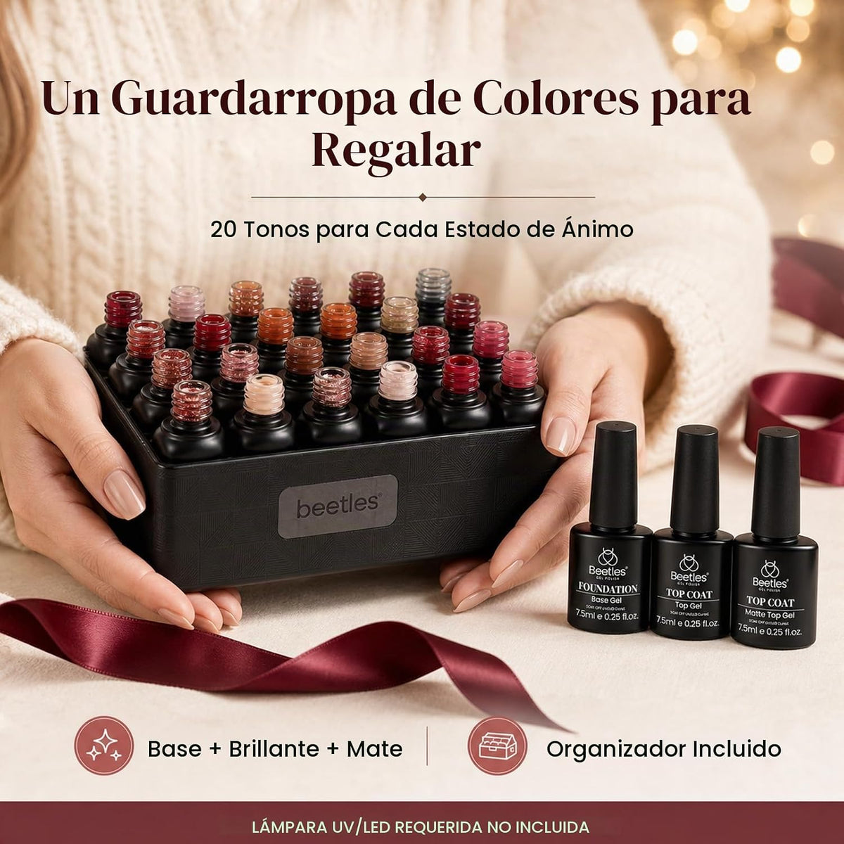 beetles \u201CVerse of Roses\u201D - 20 esmaltes en gel permanentes...