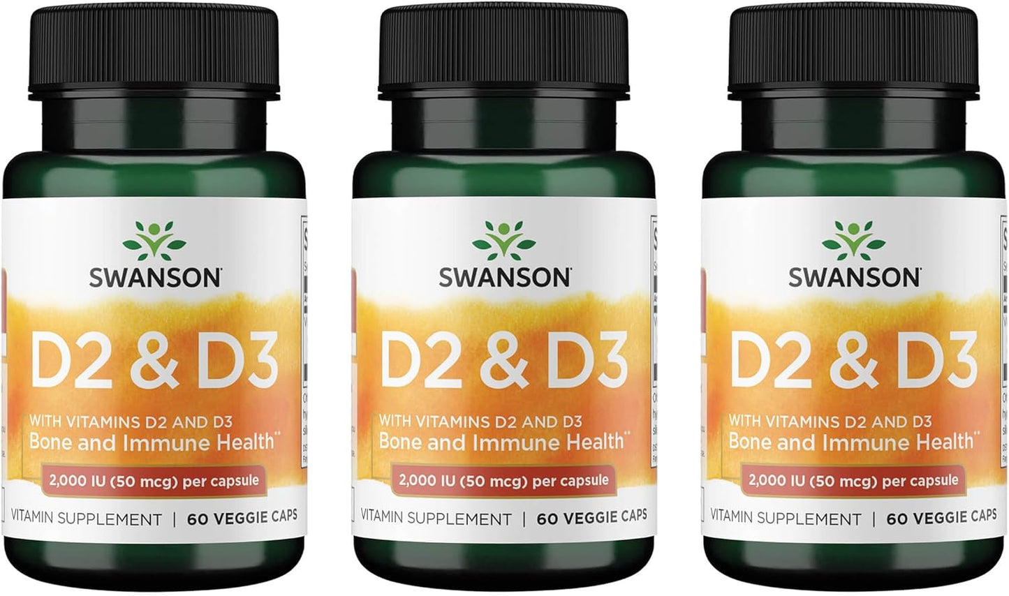 Swanson D2 y D3-2,000 UI - Suplemento de salud dental y ósea - Ofre...