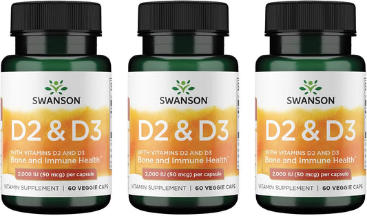 Swanson D2 y D3-2,000 UI - Suplemento de salud dental y ósea - Ofre...