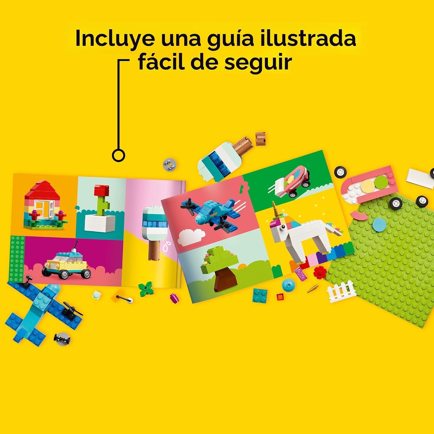 LEGO Bloques de construcción clásicos y vibrantes de caja de ladril...