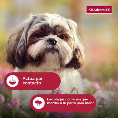 K9 Advantix II Tratamiento y prevención de pulgas, garrapatas y mos...