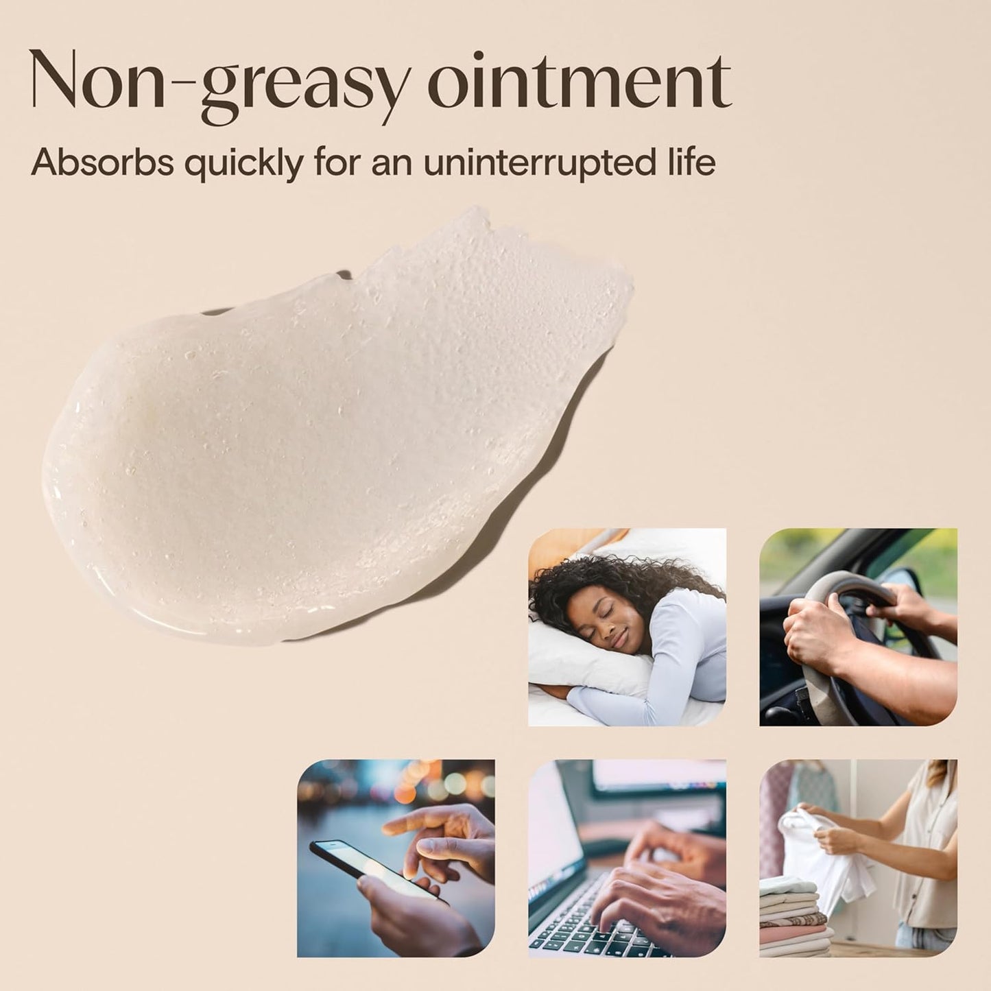 Aveeno Pomada curativa para aliviar la piel, protector de piel de 72 horas con triple avena y manteca de karité para piel extra seca, agrietada y sensible, sin fragancia y multiusos para labios, 7.2