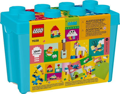 LEGO Bloques de construcción clásicos y vibrantes de caja de ladrillos – Juguetes sensoriales y de aprendizaje para niños y niñas, a partir de 4 años – Juguetes preescolares – Regalo para cumpleaños – 11038