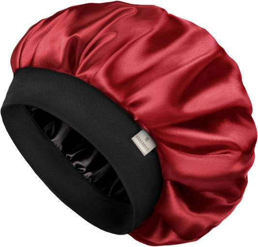 YANIBEST Gorro de seda para hombres y mujeres, gorro de satén de do...