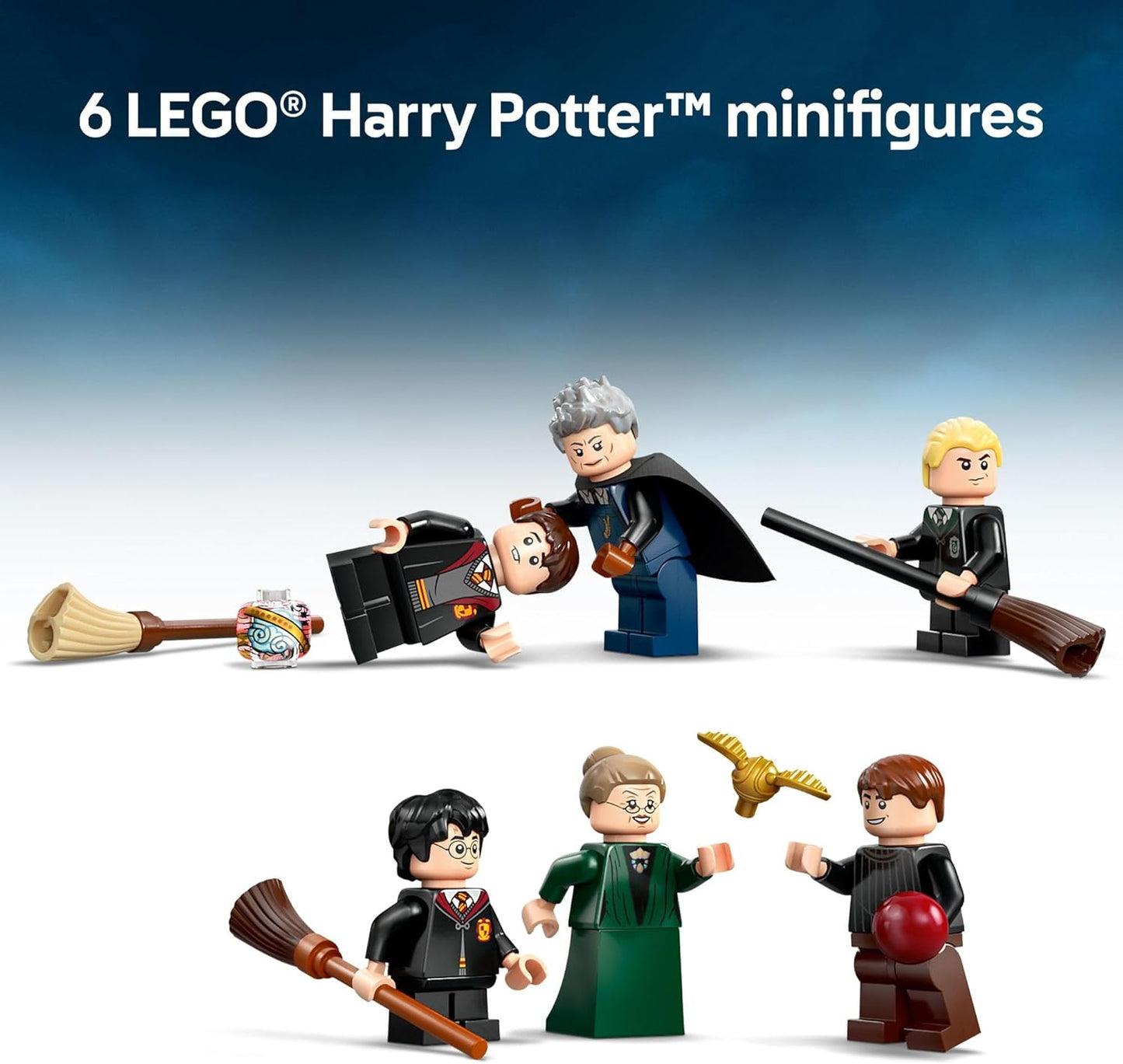 LEGO Harry Potter Castillo de Hogwarts: Lecciones de Vuelo Juguete de Construcción - Juguete de Mago para Niños y Niñas, Fanáticos de Harry Potter, Edades 9+ - Idea de Regalo para Cumpleaños - 76447
